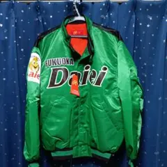 希少な当時物 ￼福岡ダイエーホークス グラコン 記念スタジャン L グリーン ご*ら様 希少な当時物 ￼福岡ダイエーホークス グラコン 記念