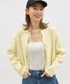 LAKOLE ワッフルリボンカーディガンのサムネイル