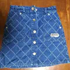 JENNI　love　デニム　スカート　パッチワーク風　140