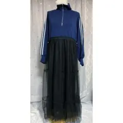 【新品未使用】 LOGOSDAYS ジャージ チュール切り替えワンピ