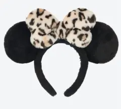 カチューシャ ブラウン ヒョウ柄 ミニー リボン 茶 新品タグ付き