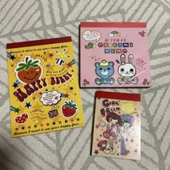 メモ帳　平成レトロ　3点