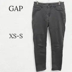 1615【GAP】ストレッチアンクルデニム ジョギング ジーンズ レギパン 黒のサムネイル