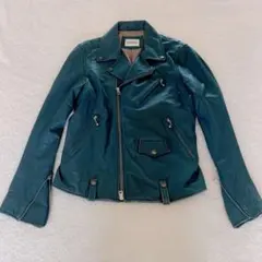 モンキータイム ラムレザー ダブルライダースジャケット