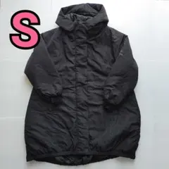 【中古J-14】Sサイズ/中綿ロングコート/モンスターコート/黒