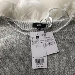 PLST ローゲージラメボートネックセーター