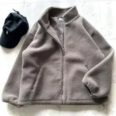 美品 アーバンリサーチドアーズ　スタンドカラーボアブルゾン