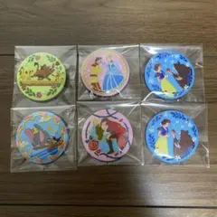 ディズニー刺繍缶バッチ　6個セット