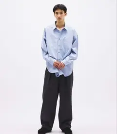 < koti BEAUTY&YOUTH > メリノウール レギュラーカラーシャツ koti BEAUTY&YOUTH＞メリノウール レギュラーカラー シャツ ウォッシャブル