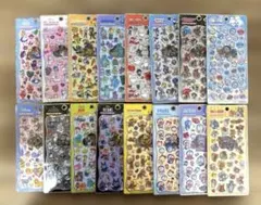 プチドロップステッカー　⭐︎ディズニー他　人気キャラクター　まとめ売り１６枚セット
