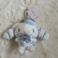 メゾンドフルール　シナモロール ぬいぐるみキーチェーン ビジューリボンのサムネイル