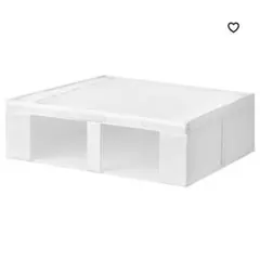 IKEA SKUBB 収納ケース 2個セットホワイト メッシュ窓付き