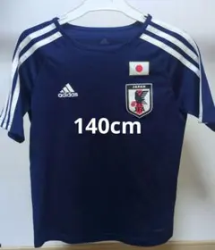 adidas サッカー 日本代表 ストライプシャツ ネイビー 150 - メルカリ