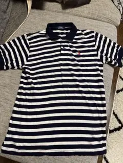 Polo ストライプ ポロシャツ Lサイズ