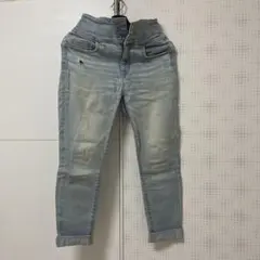 AZUL BY MOUSSY ハイウエスト スキニーデニム ライトブルー