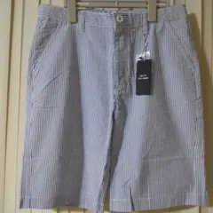 TETE HOMME シアサッカーショートパンツ L 未使用タグ付き ストライプのサムネイル