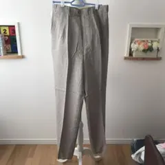 【新品未使用】JASMI シルク50％毛50％ ベージュ系ポケット付パンツM2