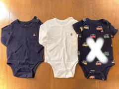 (子供服)2枚セット　長袖ロンパース　12-18
