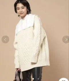 FREAK'S STORE/フィッシャーマンプルオーバー　アランニット