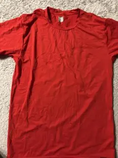 赤 クルーネック アンダーシャツ