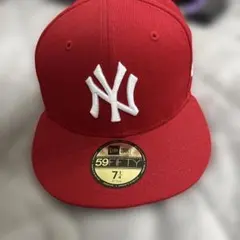 New Era 59FIFTY レッド NYキャップ 7 1/4