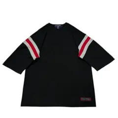 90s ポロスポーツ フットボール Tシャツ M 黒 7分袖 袖ラインのサムネイル