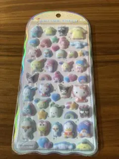 【新品】サンリオ　キャラクターズ　コットンパフィーシール