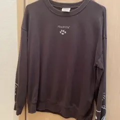 PEANUTS SNOOPY ダークブラウン トレーナー