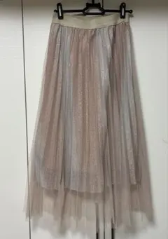 最終価格！アムール❤︎キラキラチュール付き華やかスカート⭐︎超美品！