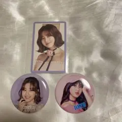 twice缶バッジ&トレカ　ジヒョ