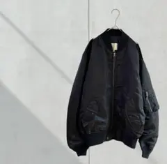 フライトジャケット　L-2B 黒　ブルゾン　Ｌ　アウター　MA-1