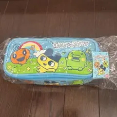 新品未開封 たまごっち ペンケース 水色 BANDAI 平成