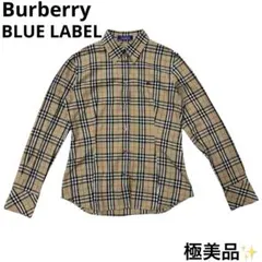 極美品 バーバリー ブルーレーベル Burberry チェック ベージュ 38