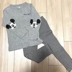 ミッキー　ロンTee UNIQLO レギンス　100センチ