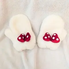 ディズニー ミニー ミニーちゃんモコモコ ミトン 手袋 子供用 キッズ