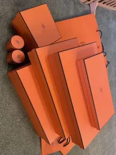 HERMES エルメス オレンジ 紙袋 小物アクセサリー用 100枚セット