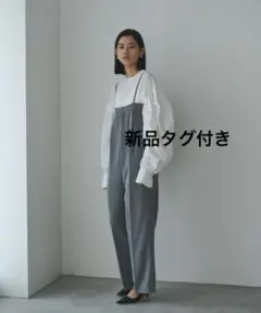 【新品タグ付】 AIC. エーアイシー バックオープンサロペット グレーのサムネイル
