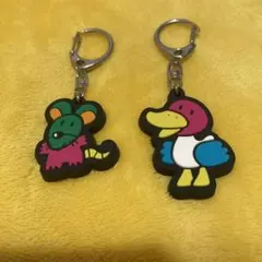 たべっ子どうぶつ ラバーキーホルダー 2個セット