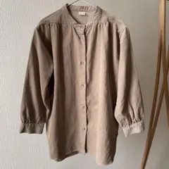 petit main プティマイン コーデュロイ長袖シャツ 130cm ブラウン