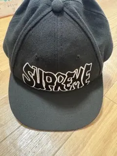 SUPREME ブラック ベースボールキャップ
