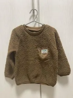 フリース トレーナー 95cm ブラウン