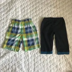 UNIQLO ハーフパンツS身長(110-125㎝)2本セット