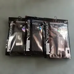 PUMA ワークウェア ポロシャツ L ブラック×ホワイト　3着セット