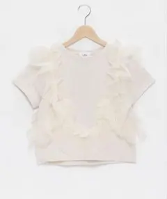 【新品】LIEN チュールフリル半袖トップスのサムネイル