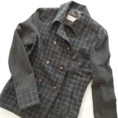PRONREVEIL　グレー　チェック　ジャケット　アウター