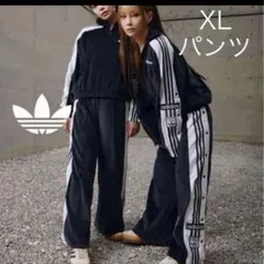 新品XL adidasアディブレイク ベロアトラックパンツ ブラック 重盛さと美