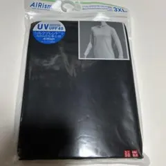 UNIQLO AIRism 長袖3XL ブラック　UVカットクルーネック