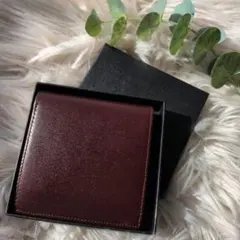 財布 メンズ 二つ折り ミニ財布 コンパクト 牛革 プレゼント ブラウン 茶