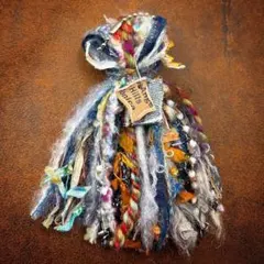 タッセルキーホルダー⭐️バッグチャーム vintage デニム レザー ストリート