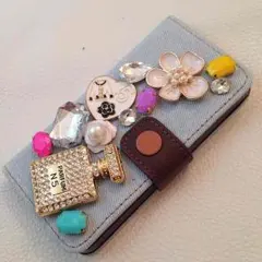 デニム♡iPhone6plus用カバー♡ライトブルー☆香水ボトル付き